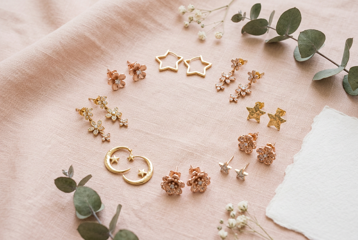 Pendientes de flores y estrellas: tres formas de renovar tus básicos