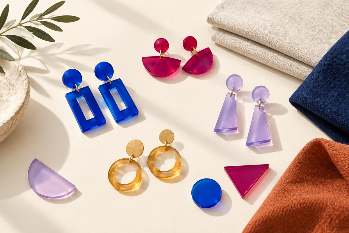 Cómo combinar pendientes de metacrilato: ideas para cada look