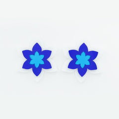 Flor triple azul