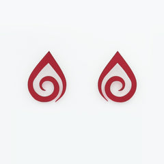 Gotas de agua rojo