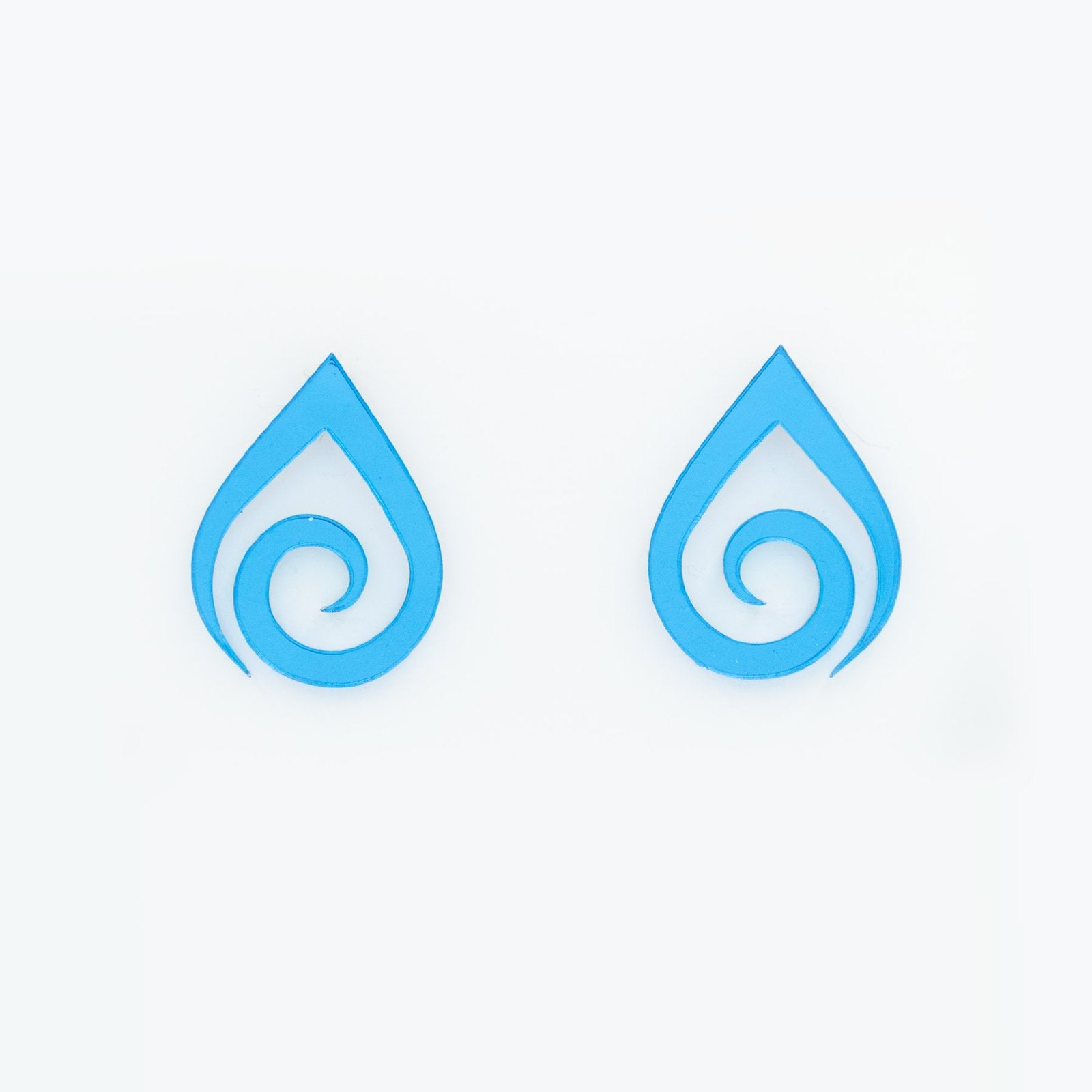 Gotas de agua azul