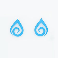 Gotas de agua azul
