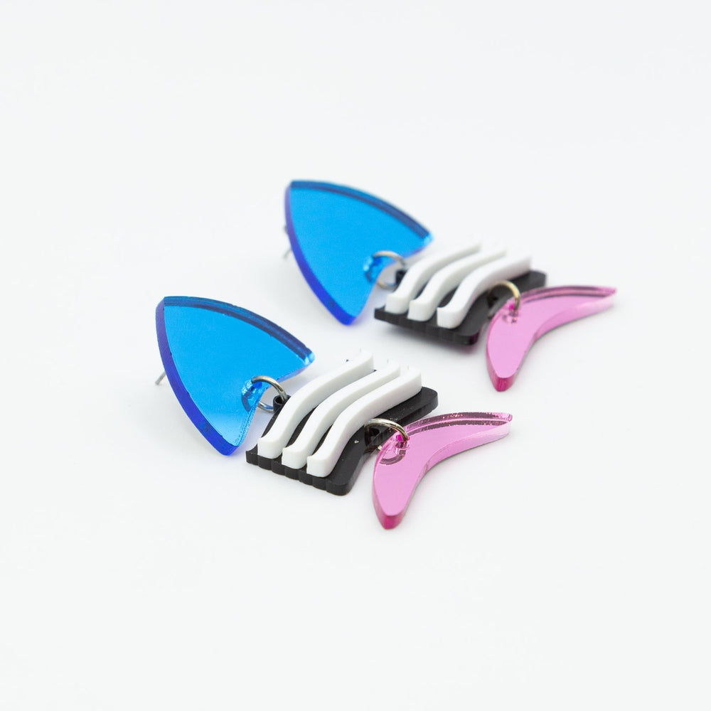 Piscis azul rosa