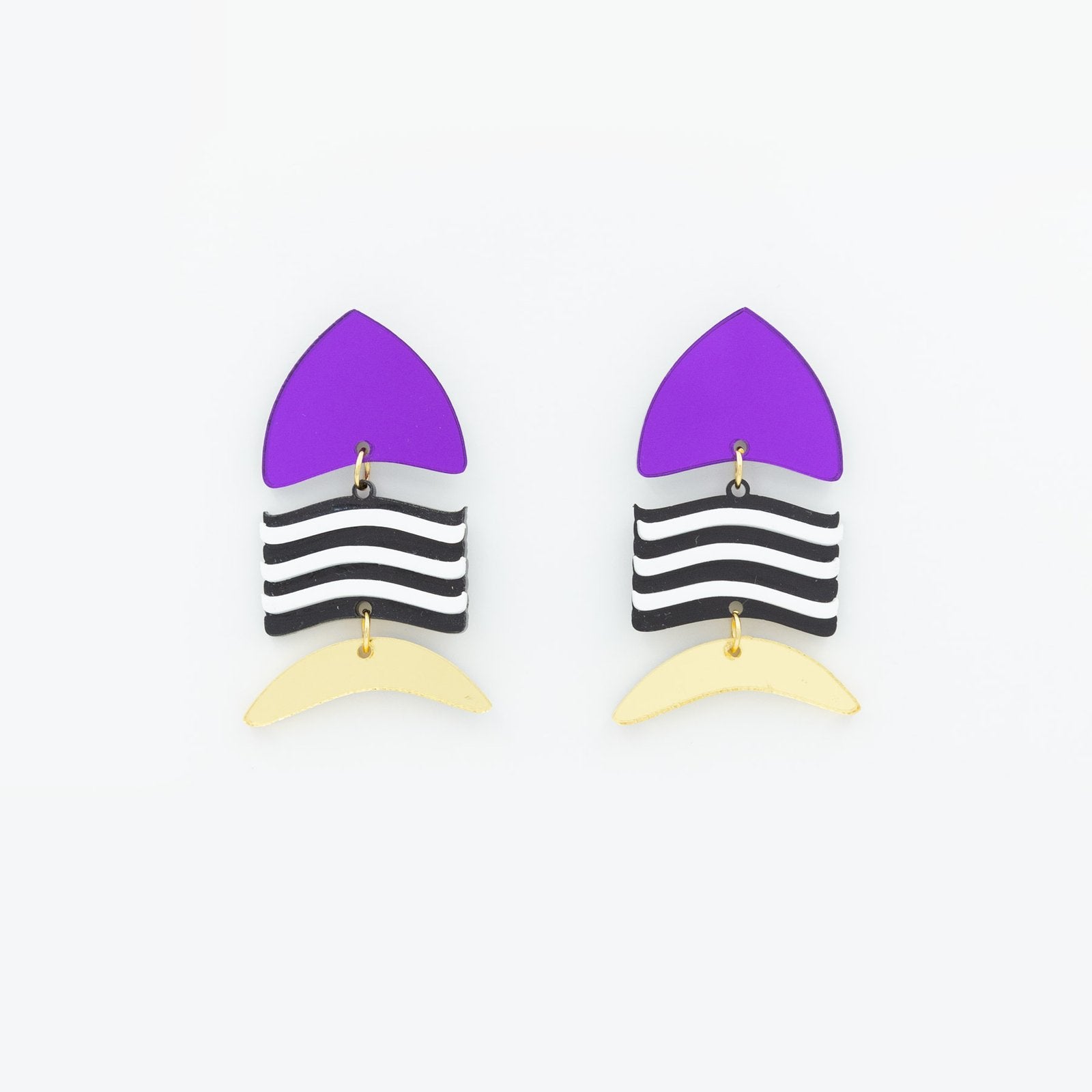 Piscis morado dorado