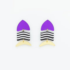 Piscis morado dorado