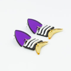 Piscis morado dorado