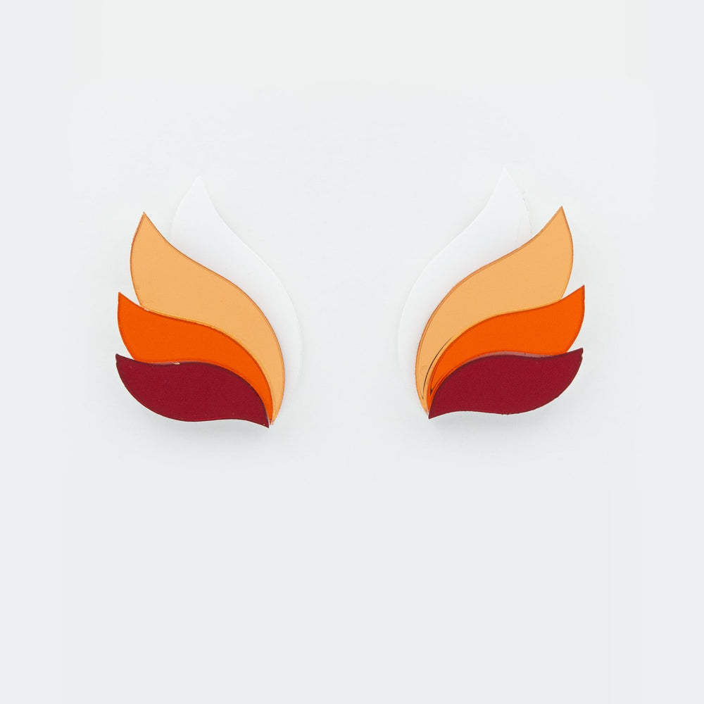 On fire naranja