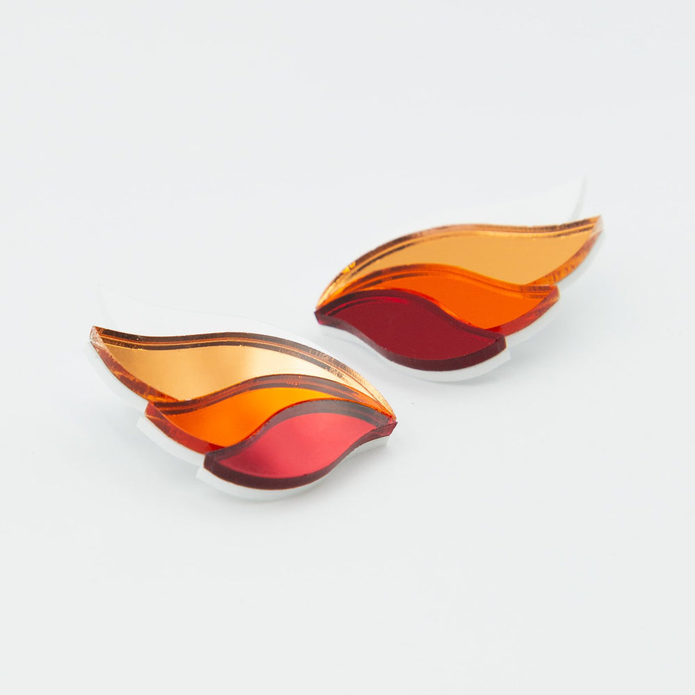 On fire naranja