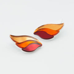 On fire naranja