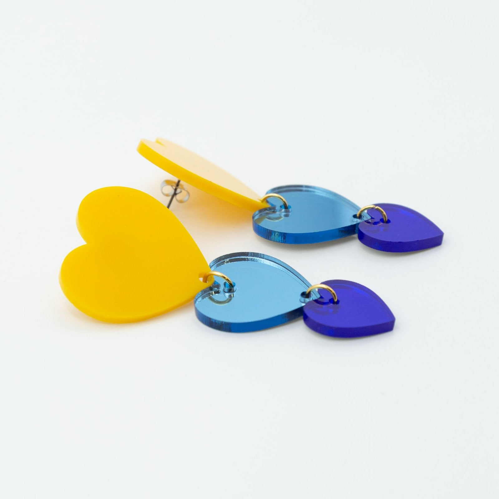 Trio corazones mostaza