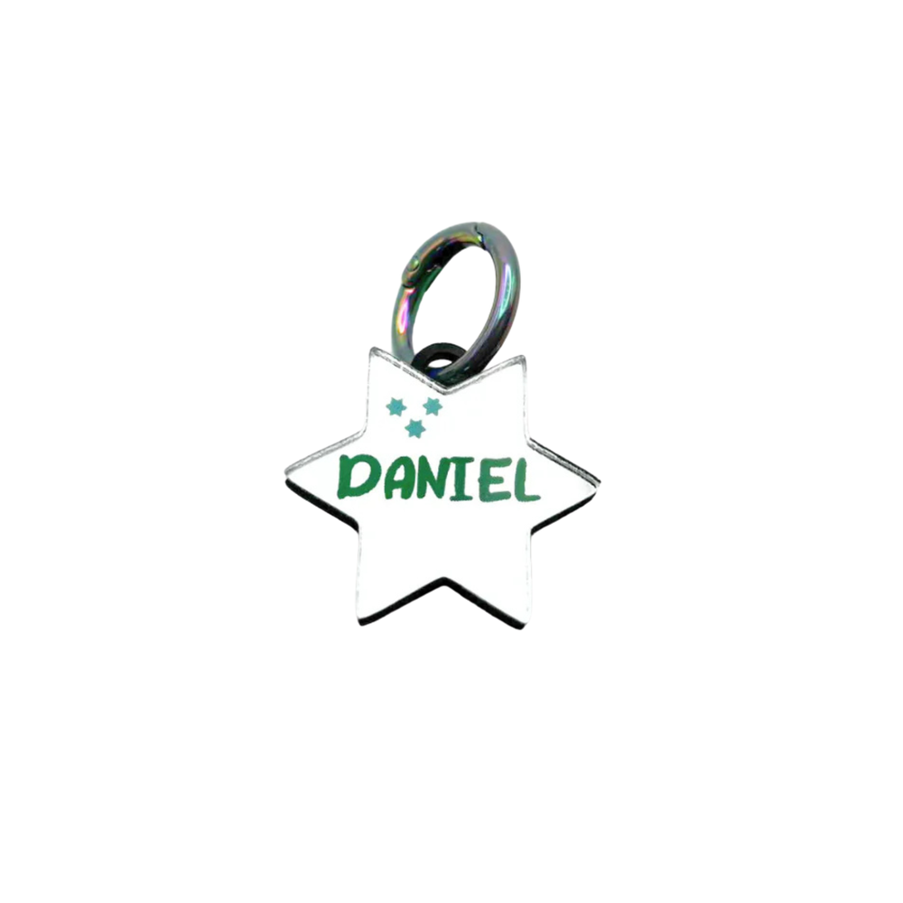 Llavero estrella personalizable