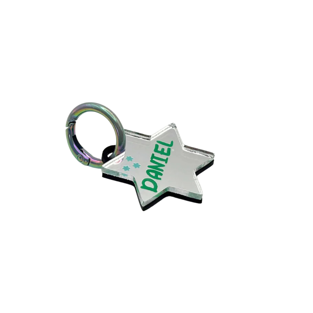 Llavero estrella personalizable