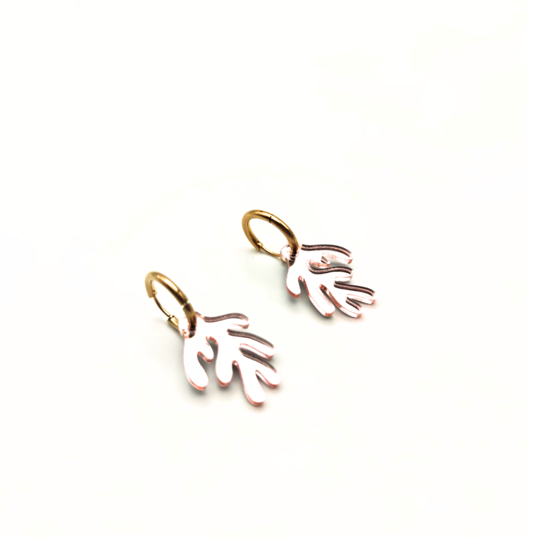 Algas Mini Rosa Oro elegant pink gold fashion brooch