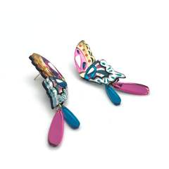 Charming butterfly statement brooch, stylish decorative accessory for women