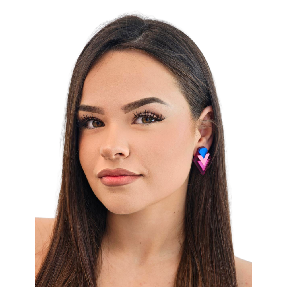 Diamond azul fucsia mini