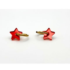 estrella con aro mini rojo 1