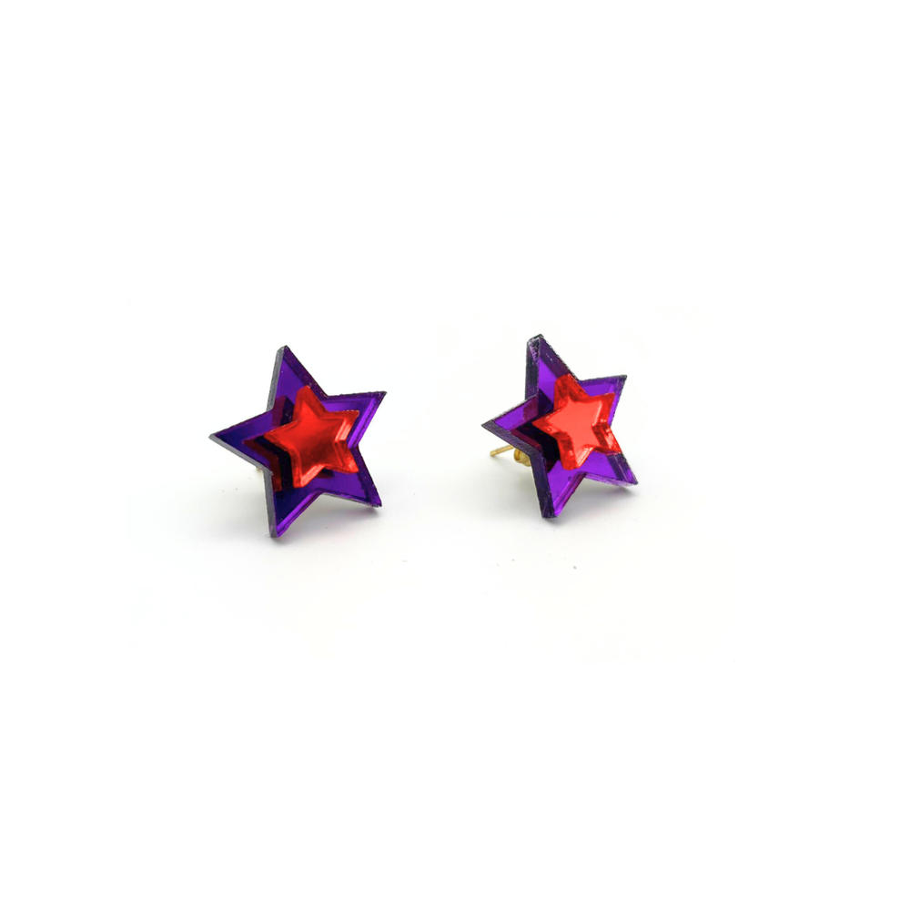 estrella mini morada naranja 2