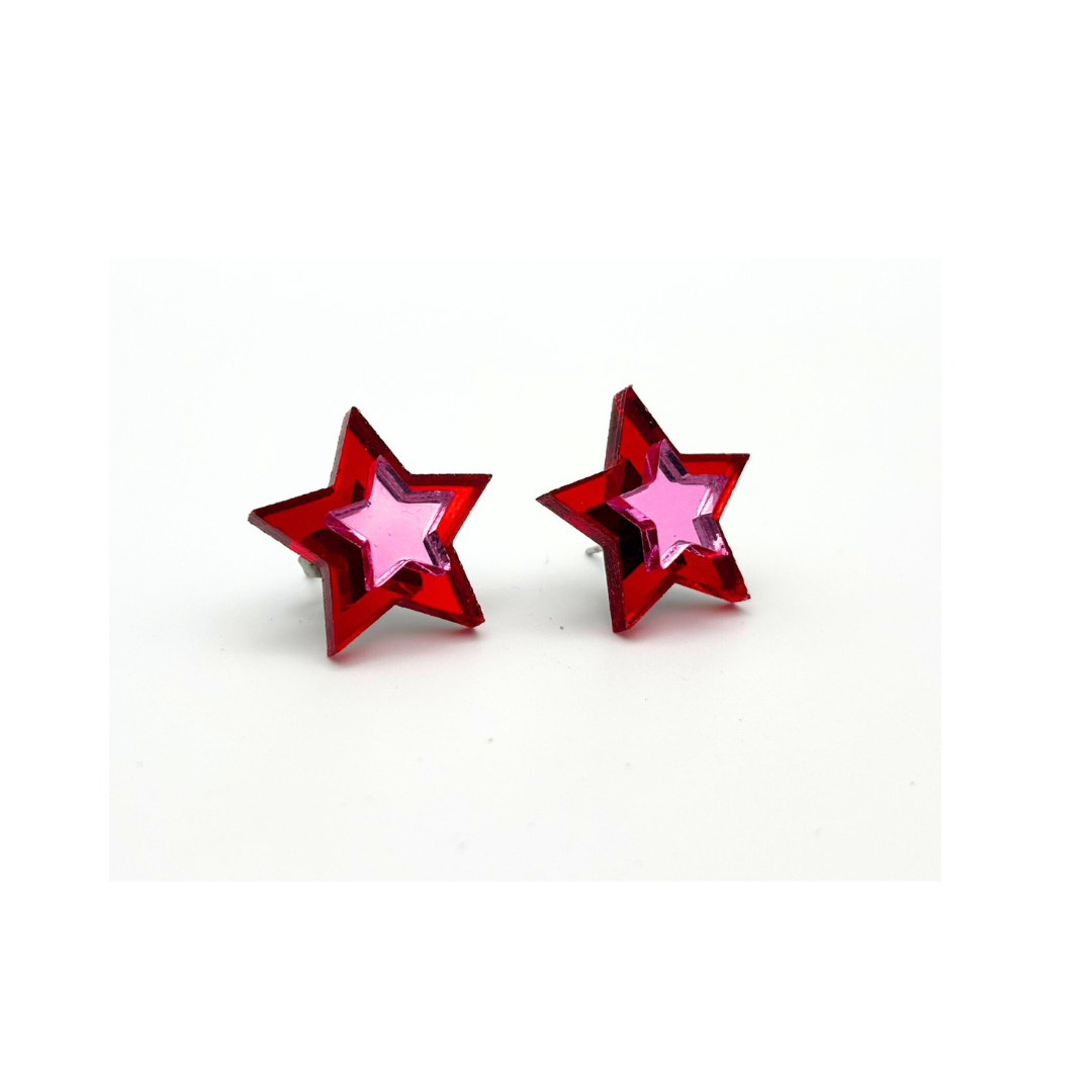 estrella mini rojo rosa 2