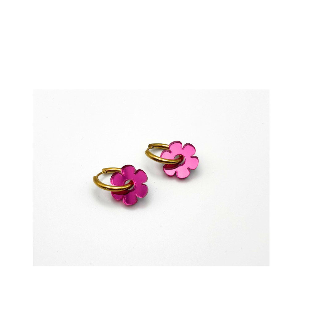 flor con aro fucsia 2
