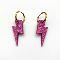 rayo aro fucsia purpurina 1